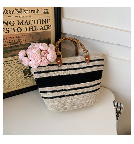 Straw Weave Tote Bag